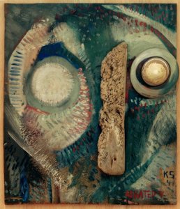 HAVALANDIRILMIŞ V by Kurt Schwitters
