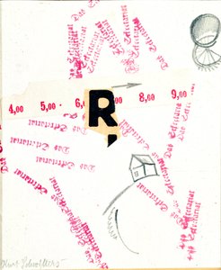 Das Sekretariat (Sekretarya) Karışık teknik, Kurt Schwitters (1887-1948) (ec.all.) 20. yüzyıl Londra, Lord Gallery by Kurt Schwitters