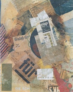 Merz 94 Grunfleck, 1920 by Kurt Schwitters