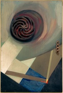 Zincirli Merz resmi by Kurt Schwitters
