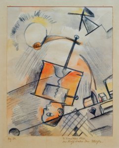 İsimsiz (Değirmenin altındaki kafa) by Kurt Schwitters