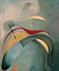 Kırmızı çizgi (1) by Kurt Schwitters