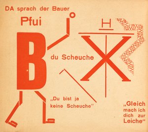 Korkuluk. Peri Masalı Korkuluk. Masallar, 1925. by Kurt Schwitters