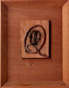 Kurt Schwitters (1887-1948) 1937-1940 Londra, Lords Gallery tarafından film makarası ve tel ile İsimsiz Kompozisyon by Kurt Schwitters