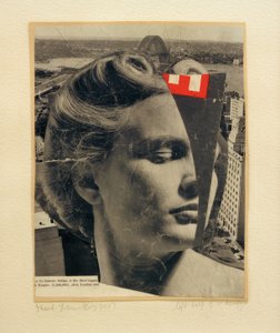 bir güzelliğin sol yarısı by Kurt Schwitters