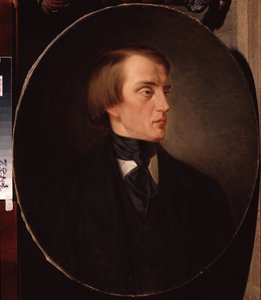 ""Portrait du critique litteraire russe Vissarion Belinski (Bielinski) (1811-1848)"" Peinture de Kirill Gorbounov (Gorbunov) (1822-1891) 1876 Puşkin Anıt Müzesi, Saint Petersbourg by Kyrill Antonovitch Gorbunov