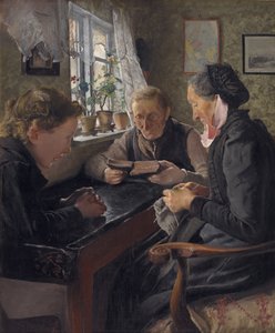 Bir Pazar Günü Dedesini Ziyaret Eden Bir Çocuk by Laurits Andersen Ring