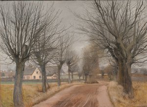 Vinderød, Zelanda yakınlarında bir yol by Laurits Andersen Ring