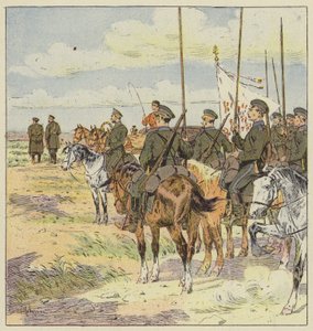 General Kuropatkin ana pozisyonları teftiş ediyor