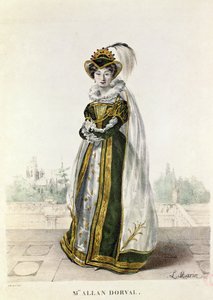 Marie Dorval (1798-1849), Victor Hugo (1802-85) tarafından Theatre de la Porte Saint-Martin