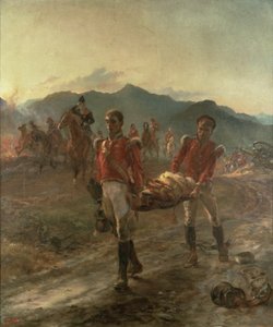 Talavera Savaşı'ndan sonraki sabah (1809) by Lady Butler