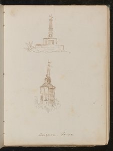 Anıtların iki mimari çalışması, konumu "avignon - Fransa" olarak kaydedildi by Lady Butler
