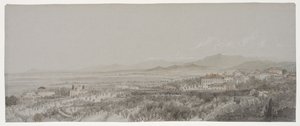 Villa Muti, Piombino'dan Villa Pescatore'nin görünümü by Lady Elizabeth Susan Percy