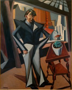 penceredeki adam by Lajos Tihanyi