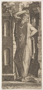 St. Philip, sol eli kalçasında, sağ eli de kalçasında duruyor..., 1545.