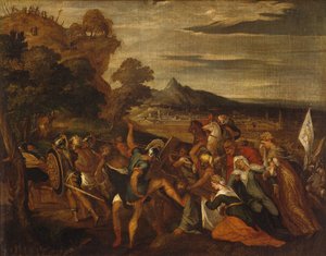 Lambert Sustris tarafından Calvary'ye Giden Yol (yaklaşık 1515-1560'dan sonra) by Lambert Sustris