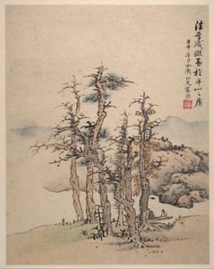 Song ve Yuan ustalarından sonra manzaralar, 1642.