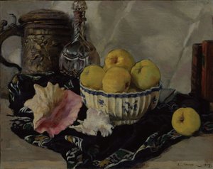 Natürmort. Kabuk ve elmalar, 1917
