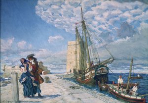 İskele gezinti yolunda yürü, 1908