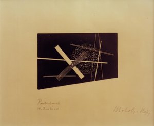 İsimsiz (Yapılandırmacı Kompozisyon) by Laszlo Moholy Nagy