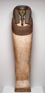 Coffin of Horankh, c.700 B.C. (wood, gesso, paint, obsidian, calcite, and bronze) by Late Period Egyptian