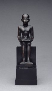 İmhotep Figürü (MÖ 2635-2595) Geç Dönem (bronz) by Late Period Egyptian