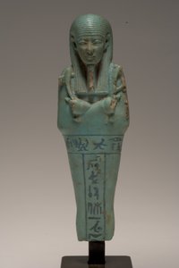 Djedhor için Shabti figürü (fayans)