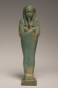 Padineith için Shabti figürü (fayans) (ayrıca bkz. 247997) by Late Period Egyptian