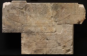 Kadın Yaslılarla İki Tekne, MÖ 667-647 dolayları by Late Period Egyptian