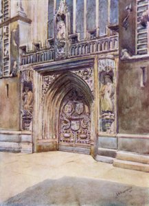 Bath Abbey, Batı Kapısı (renkli taş)