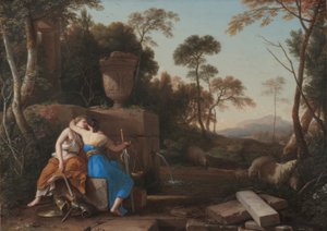 Laurent de La Hyre / "Barış ve adalet öpücüğü", 1654 by Laurent de La Hire