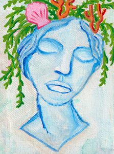 Denizkızı, 2025 (tuval üzerine akrilik)