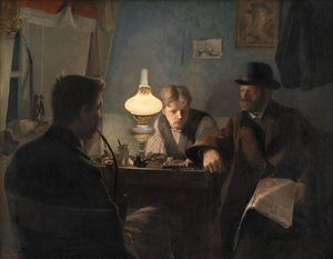 Ayakkabıcı Dükkanına Bir Ziyaret, 1885. by Laurits Andersen Ring