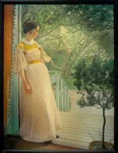 An der Verandatüre by Laurits Andersen Ring