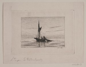 bir balıkçı teknesi by Laurits Regner Tuxen