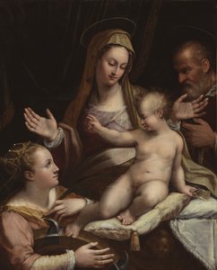 İskenderiyeli Azize Katerina ile Kutsal Aile, 1581