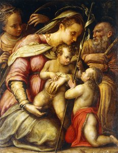 Bebek Aziz Vaftizci Yahya ve Aziz Catherine ile Kutsal Aile, by Lavinia Fontana