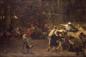 Gunthram Bose ve kızları, MS 572 by Lawrence Alma Tadema