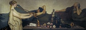 Pompeius Sahnesi veya Siesta by Lawrence Alma Tadema