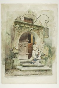 Kapı Arasında İki Kadın by Lawrence Carmichael Earle