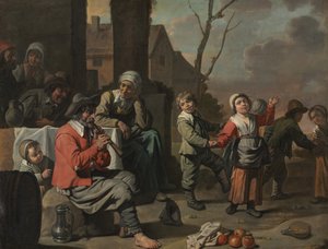 Köylü Çocukları Dans Eder, c.1650
