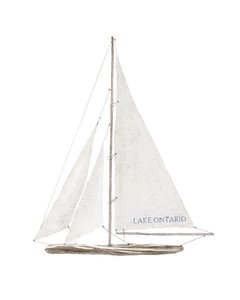 Ontario Gölü Yelkenlisi, c.2022 (karışık teknik) by Leah Straatsma