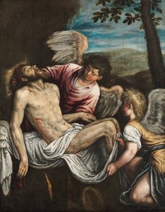 Meleklerle Ölü İsa by Leandro Bassano
