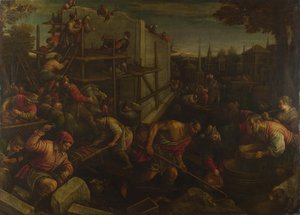 Babil Kulesi, M.Ö. 1600 by Leandro Bassano