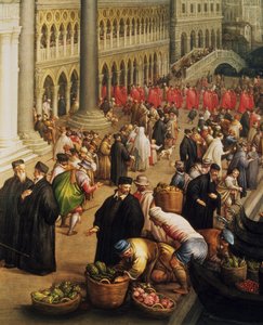 Riva degli Schiavoni, Venedik by Leandro da Ponte Bassano