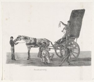 Bir şarlatanla Sjees, 1835 Quackery (nesne üzerindeki başlık) H.H. tarafından düzenlenen yükselişlerin bireysel performansları. 9 Şubat 1835