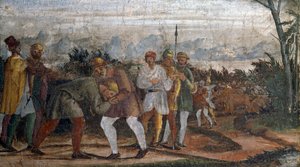 Circle of Lelio Orsi'nin (1511-1587) Life of Prodigal Son'dan Sahnesi, Rocca di Novellara, Emilia-Romagna, İtalya