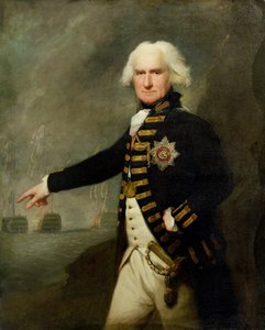 Amiral Lord Bridport (1727-1814) c.1795 (tuval üzerine yağlı boya) by Lemuel Francis Abbott