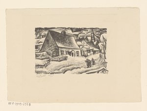 Altenberg (Ertsgebergte) (nesne üzerindeki orijinal başlık) by Leo Gestel (signed by artist)