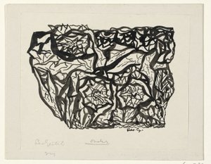çiçek çalı by Leo Gestel (signed by artist)